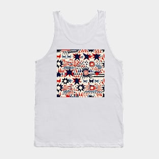 Patriotic 4th of July Pattern 4 Tank Top